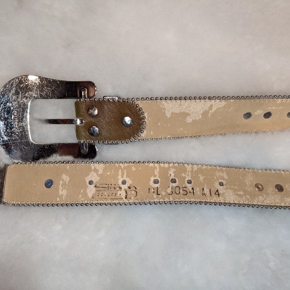 BB Simon Green Pony Hair Swarovski Crystal Belt main image 4